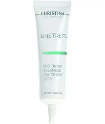 Денний крем для очей і шиї Christina Unstress Probiotic Day Cream Eye & Neck SPF 8 30 мл