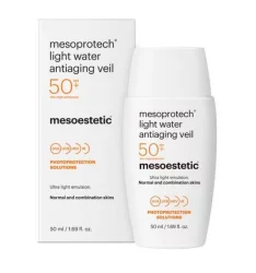 Зволожуюча анти-вікова вуаль SPF50+ Mesoestetic Mesoprotech Light Water Antiaging Veil, 50 мл
