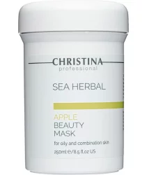 Яблучна маска для жирної та комбінованої шкіри Christina Sea Herbal Beauty Mask Green Apple 250 мл