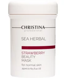 Полунична маска краси для нормальної шкіри Christina Sea Herbal Beauty Mask Strawberry 250 мл