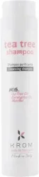 Шампунь очищувальний з ментолом, оліями чайного дерева та евкаліпта Krom Tea Tree Shampoo