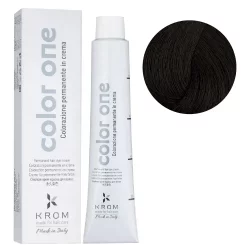 Стойкая крем-краска для волос Color One KROM, 3/0 Темно-каштановый, 100 мл