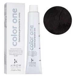 Стійка крем-фарба для волосся Color One KROM, 4/7 Фіолетовий середньокоричневий, 100 мл