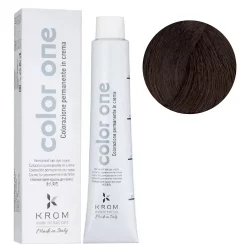 Стійка крем-фарба для волосся Color One KROM, 5/4 Світло-мідний каштан, 100 мл