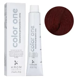 Стойкая крем-краска для волос Color One KROM, 6/66 Глубокий темный красный блондин, 100 мл