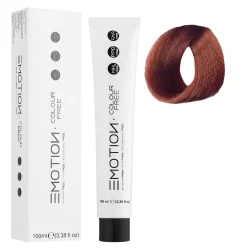 6/43 Стойкая безаммиачная крем-краска для волос KROM Emotion Colour Free - Темный блондин медно-золотой, 100 мл