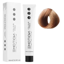8/34 Стойкая безаммиачная крем-краска для волос KROM Emotion Colour Free - Светлый блондин золотисто-медный, 100 мл