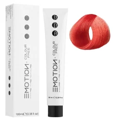 Червоний Стійка безаміачна крем-фарба для волосся KROM Emotion Colour Free, 100 мл