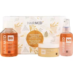 Набір HAIRMED kit Trattamento Idratante capelli secchi Family Size “Зволоження волосся” Шампунь B9 200мл + Маска N6 250мл + Серум N9 100мл