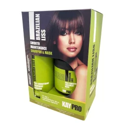 Набор KayPro Brazilian Liss Smooth Maintenance для выпрямленных волос (шампунь 500мл + маска 500мл)