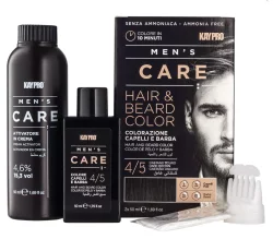 Набор MEN'S CARE для покраски волос и бороды Темно-каштановый