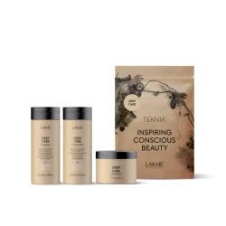 Дорожный набор для восстановления сухих и поврежденных волос Lakme Teknia Deep Care Travel Pack