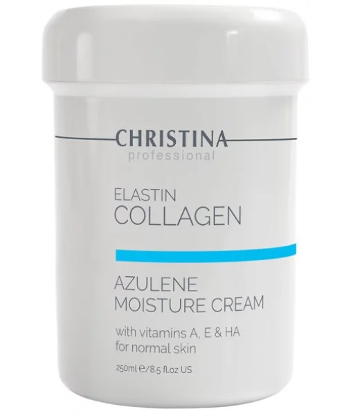 Увлажняющий крем для нормальной кожи Christina Elastin Collagen Azulene Moisture Cream with Vitamins A E &amp; HA 250 мл