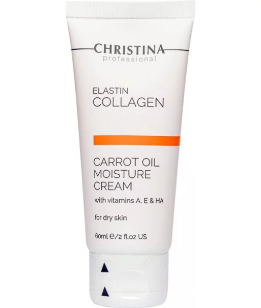 Зволожувальний крем для сухої шкіри Christina Elastin Collagen Carrot Cream with Vitamins A E &amp; HA 60 мл