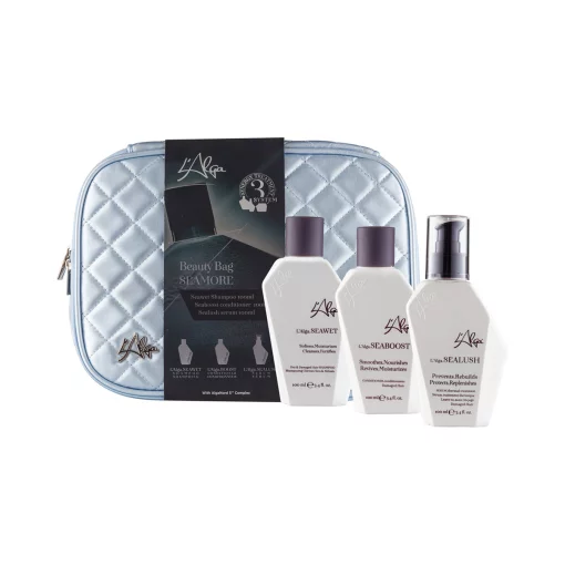 НАБОР в косметичке L'Alga Seamore Beauty (голубой)