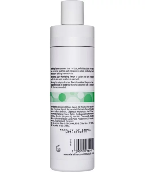 Очищувальний тонік для жирної шкіри з лемонграсом Christina Fresh Purifying Toner For Oily Skin With Lemongrass 300 мл