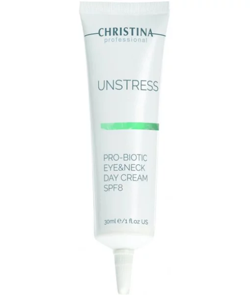Дневной крем для глаз и шеи Christina Unstress Probiotic Day Cream Eye &amp; Neck SPF 8 30 мл
