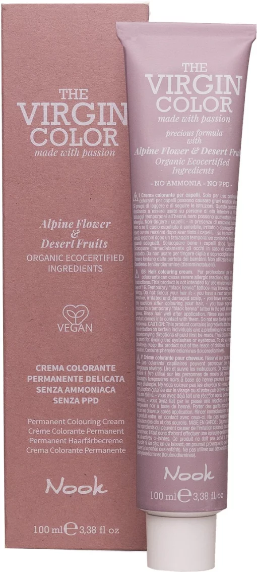 Стійка крем-фарба для волосся NOOK The VIRGIN COLOR ANTIQUE ROSE Pastel, 100 мл