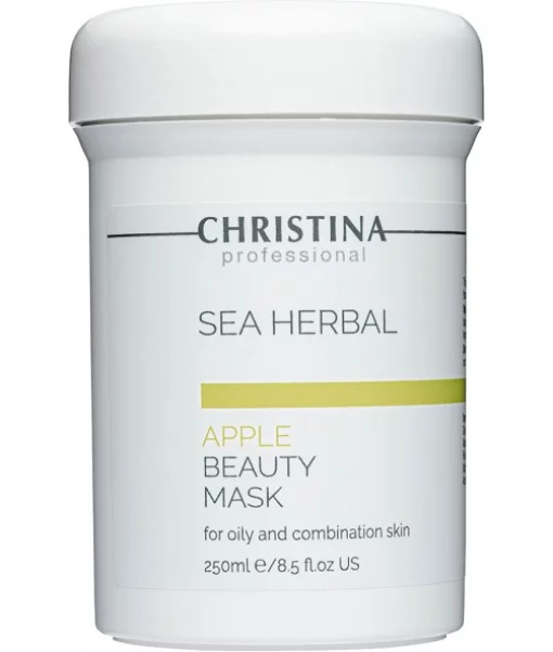 Яблучна маска для жирної та комбінованої шкіри Christina Sea Herbal Beauty Mask Green Apple 250 мл
