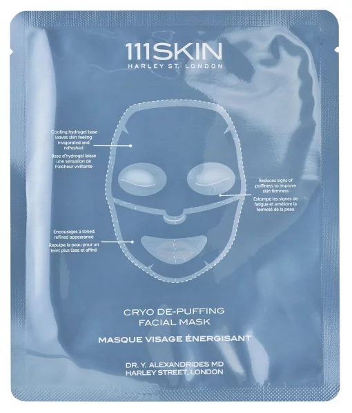 Крио-энергетическая маска для лица 111SKIN Cryo De-Puffing Facial Mask, 5 шт