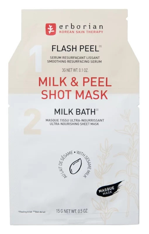 Тканинна маска Кунжутне молоко Erborian Milk &amp; Peel Shot Mask