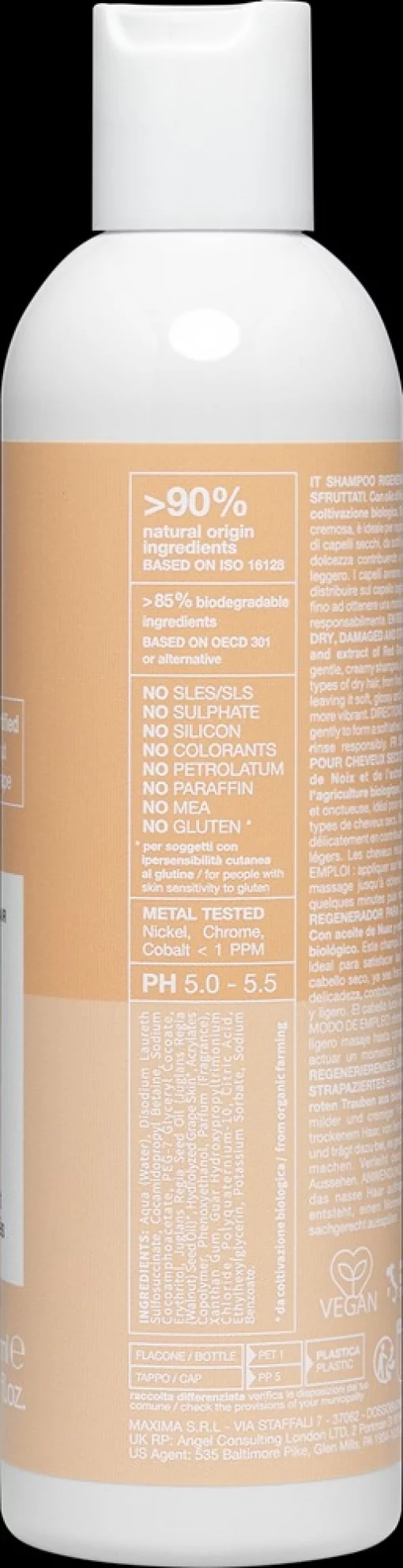 Відновлюючий шампунь для пошкодженого та ослабленого волосся NOOK BEAUTY FAMILY AGELESS VEGAN