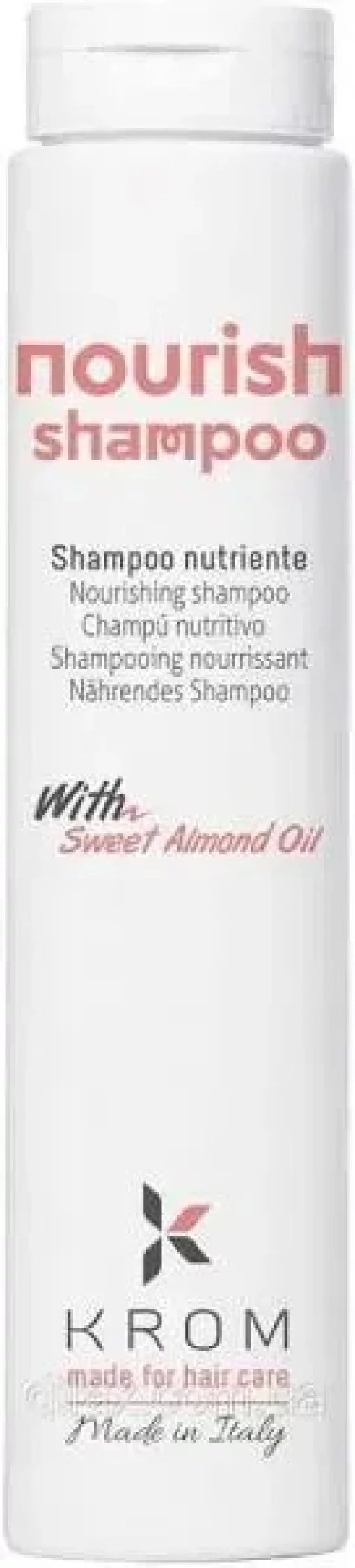 Поживний шампунь з екстрактом солодкого мигдалю Krom Nourish Shampoo