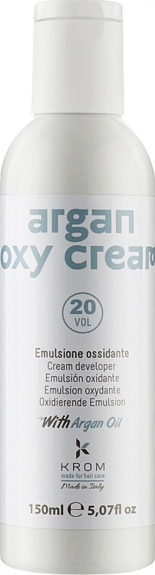 Окислительная эмульсия с маслом арганы KROM ARGAN OXY CREAM 20 vol 6%