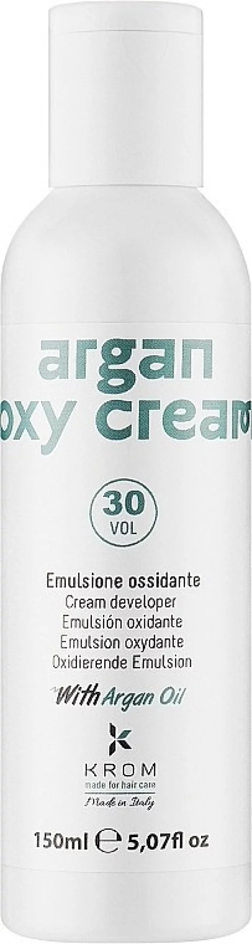Окислювальна емульсія з олією аргани KROM ARGAN OXY CREAM 30 vol 9%