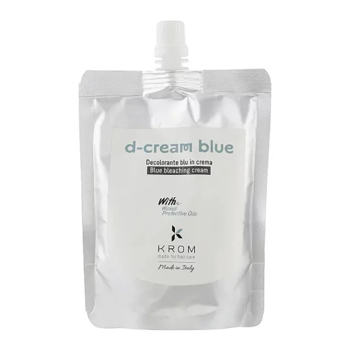 Крем обесцвечивающий голубой KROM BLEACHES для волос, 250 мл