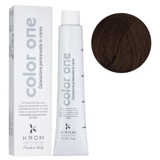 Стойкая крем-краска для волос Color One KROM, 6 exotic Темно-экзотический блондин, 100 мл