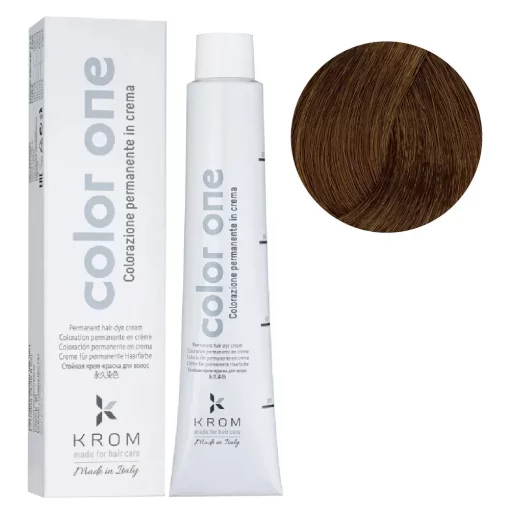 Стойкая крем-краска для волос Color One KROM, 7/3 Золотой блондин, 100 мл