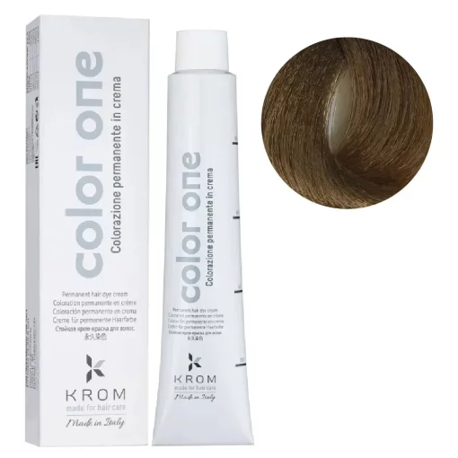 Стійка крем-фарба для волосся Color One KROM, 8/13 Пустяно-коричневий, 100 мл
