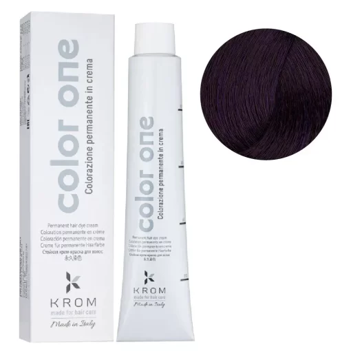 Стойкая крем-краска для волос Color One KROM, CV Фиолетовый усилитель-корректор, 100 мл