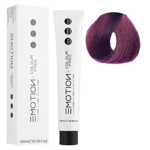 6/56 Стойкая безаммиачная крем-краска для волос KROM Emotion Colour Free - Темный блондин красно-махагоновый, 100 мл
