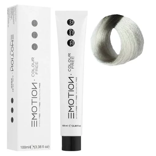 10/11 Стойкая безаммиачная крем-краска для волос KROM Emotion Colour Free - Интенсивный пепельный экстра-светлый блондин, 100 мл