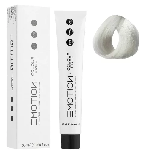 11/11 Стойкая безаммиачная крем-краска для волос KROM Emotion Colour Free - Интенсивный пепельный платиновый блондин, 100 мл