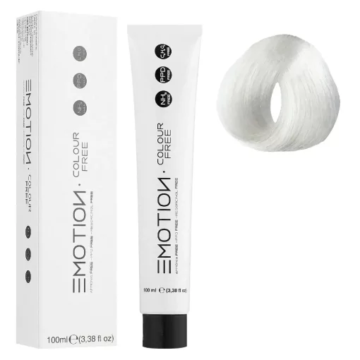 12/11 Стійка крем-фарба для волосся KROM Emotion Colour Free - Інтенсивний попелястий світлий платиновий блондин, 100 мл