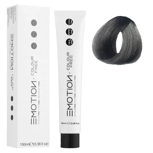 5/11 Стойкая безаммиачная крем-краска для волос KROM Emotion Colour Free - Интенсивный пепельный светло-коричневый, 100 мл