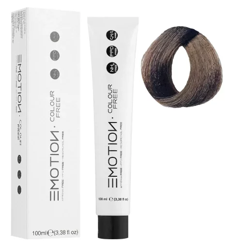 6/00 Стійка крем-фарба для волосся KROM Emotion Colour Free - Інтенсивний темний блондин, 100 мл