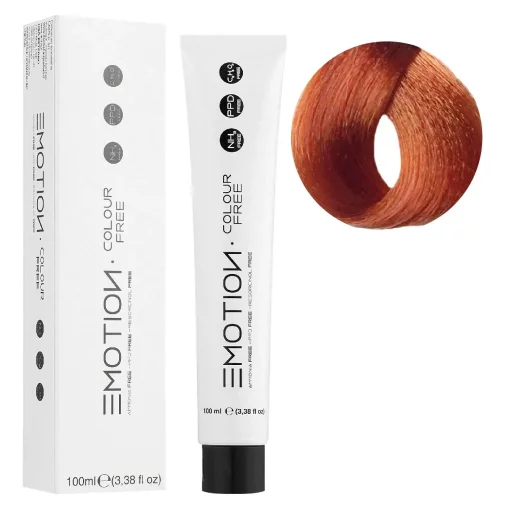 7/40 Стійка безаміачна крем-фарба для волосся KROM Emotion Colour Free - Блондин тиціан, 100 мл