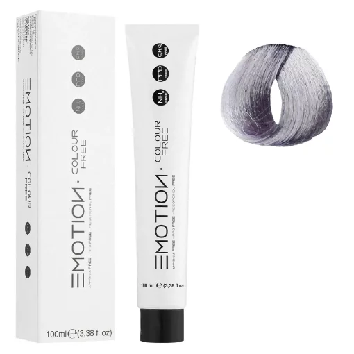 9/12 Стойкая безаммиачная крем-краска для волос KROM Emotion Colour Free - Очень светлый блондин радужно-пепельный, 100 мл