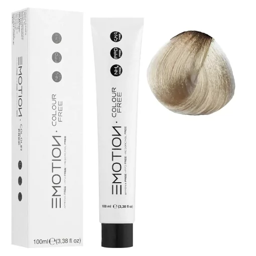 9/13 Стійка безаміачна крем-фарба для волосся KROM Emotion Colour Free - Дуже світлий бежевий блондин, 100 мл