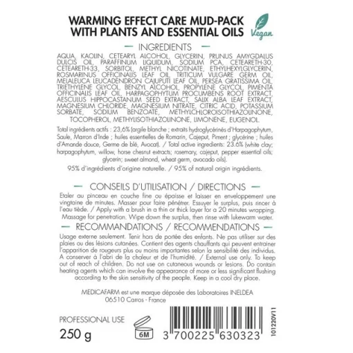 Маска-глина Medicafarm Термо-Аргіл для тіла, 250 г