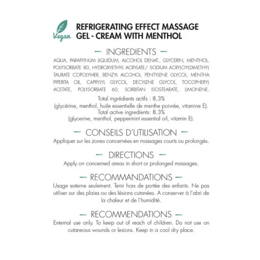 Крем-гель масажний Medicafarm Седадол з ментолом інтенсивне охолодження, 250 мл