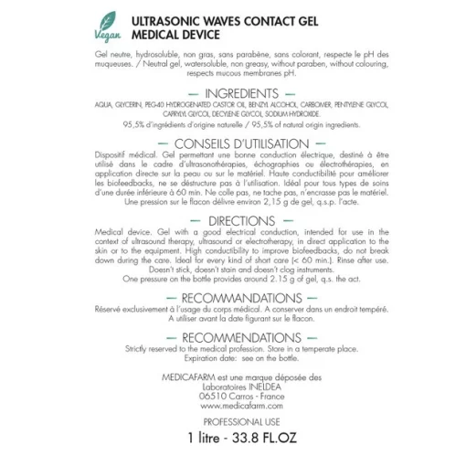 Гель Medicafarm Ультразвуковий контактний, 1 л