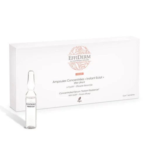 Cироватка Effiderm для обличчя зволоження та ліфтинг &laquo;Миттєве сяяння&raquo;, 7 ампул x 3 мл
