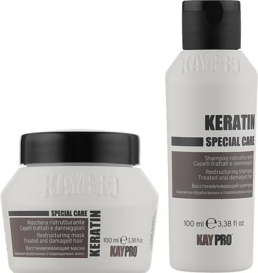 Набор KayPro Special Care Keratin Шампунь 100мл + Маска 100мл