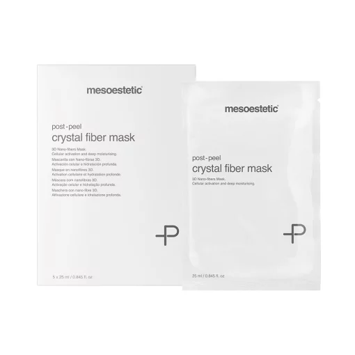 Пост-пилинговая маска для лица с кристаллическими волокнами Mesoestetic Post peel crystal fiber mask, 1 шт