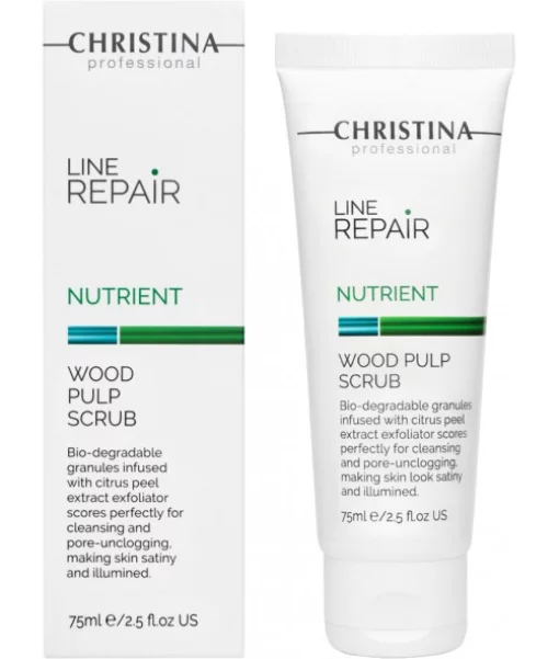 Скраб із целюлозою деревинною Christina Line Repair Nutrient Wood Pulp Scrub 75 мл